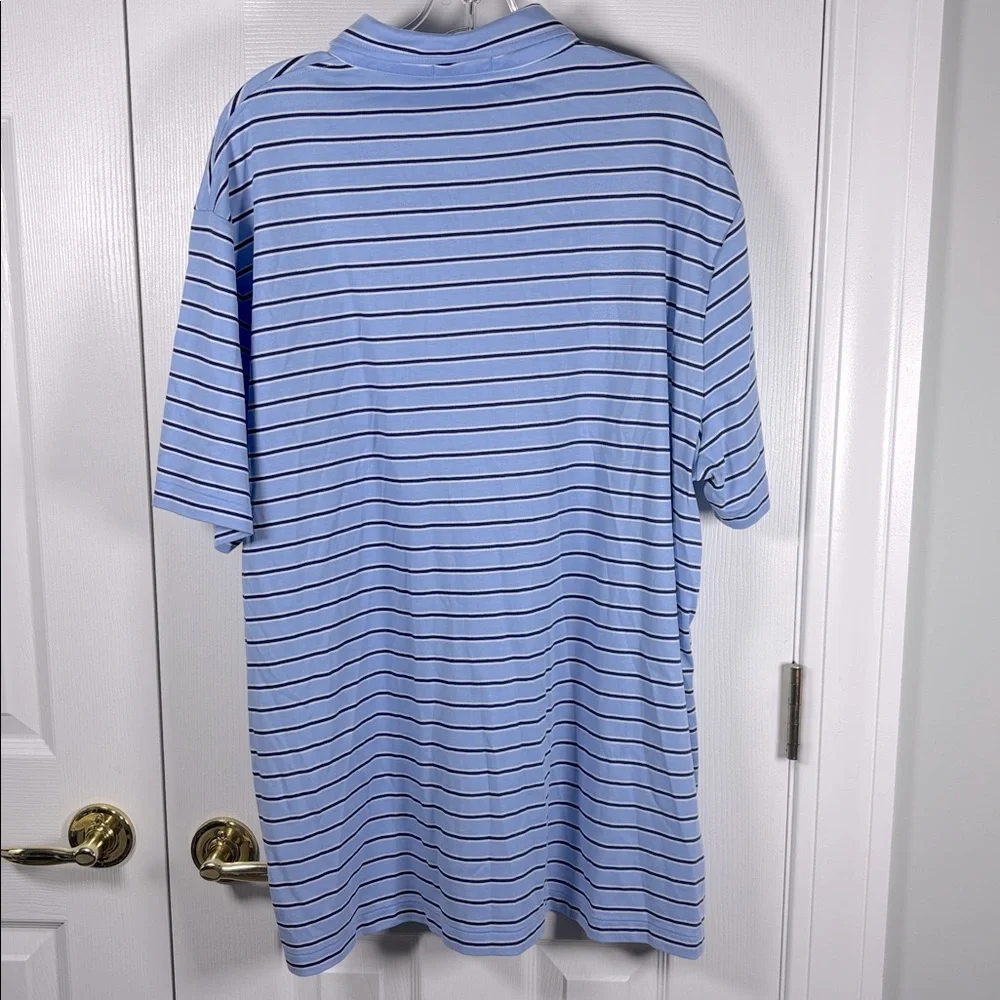 Polo Ralph Lauren Men’s Striped Blue Polo Shirt Size XXL